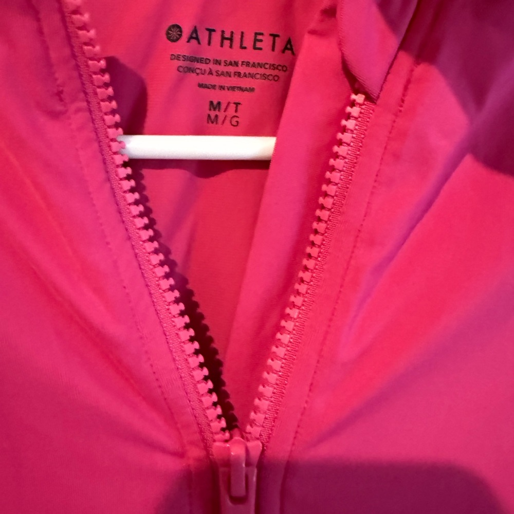 Athleta Fuchsia Long Sleeve One-Piece Swimsuit - Picture 2 of 2